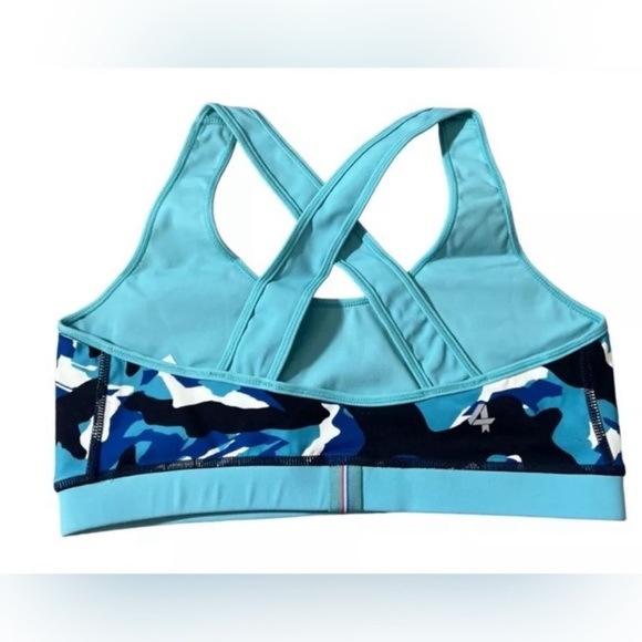 (A11) FourLaps Infinity Sports Bra Women’s crisp camo/porcelain, Size Large, NWT - Picture 4 of 6